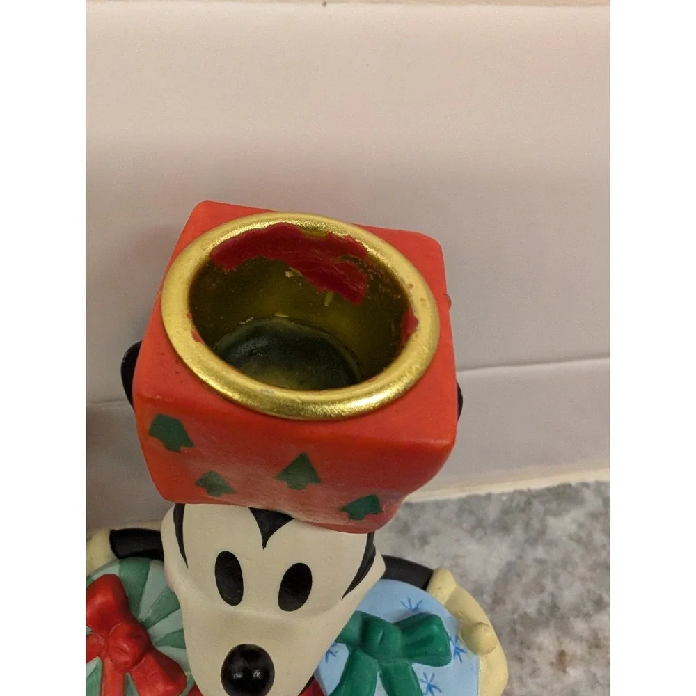 VTG Mickey's Season of Song Disney Store Mickey Minnie Mouse‎ Candle Holders